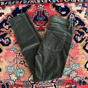 LOFT corduroy pants fine wale olive green